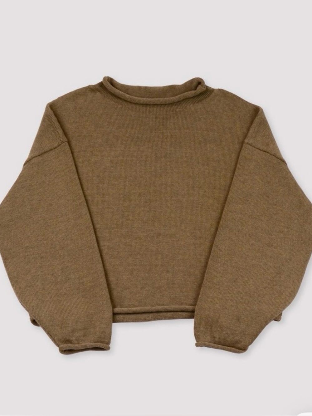 Micaela Greg - umber rolled sweater